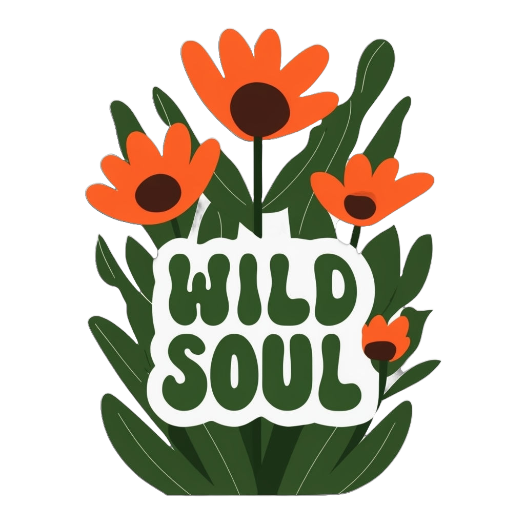 Durable vinyl, die-cut Wild Soul Sticker