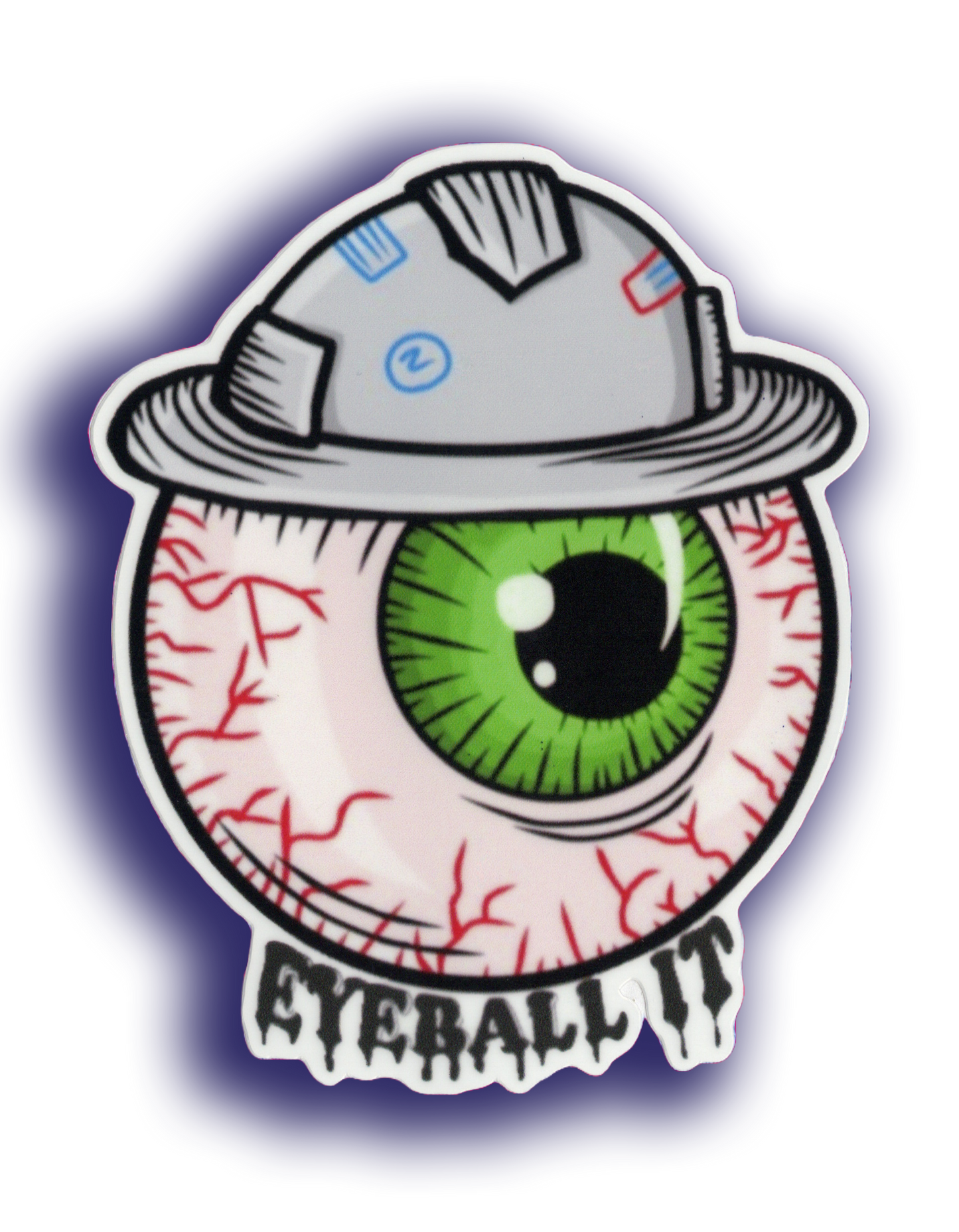 Durable vinyl, die-cut Eyeball Sticker