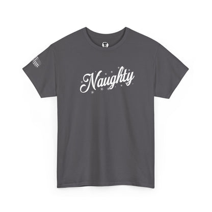 Ollie's: Holiday "Naughty" - 100% Cotton Graphic T-Shirt