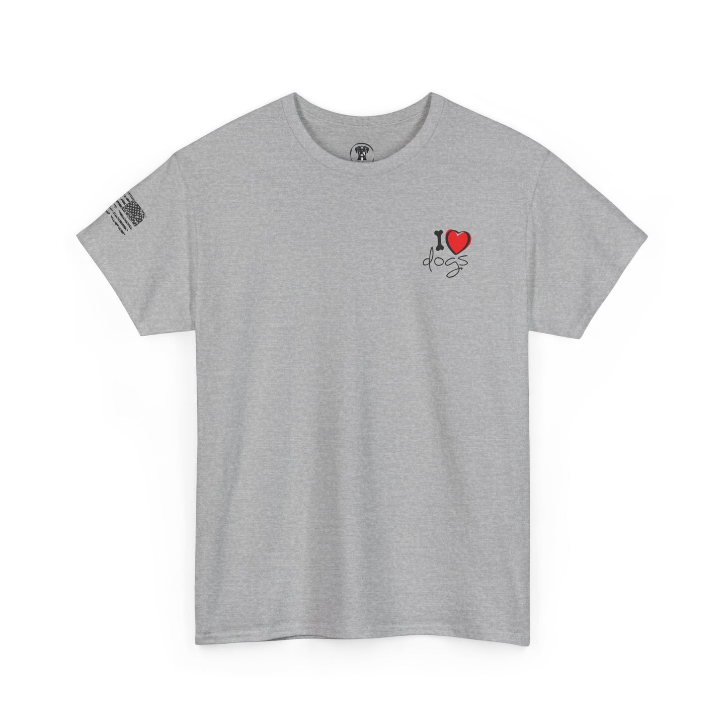 Ollie's: I Love Dogs Woof T Shirt - 100% Cotton