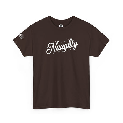 Ollie's: Holiday "Naughty" - 100% Cotton Graphic T-Shirt