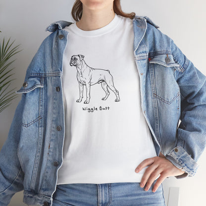 Ollie's: 'Wiggle Butt Dog'- 100% Cotton T-shirt