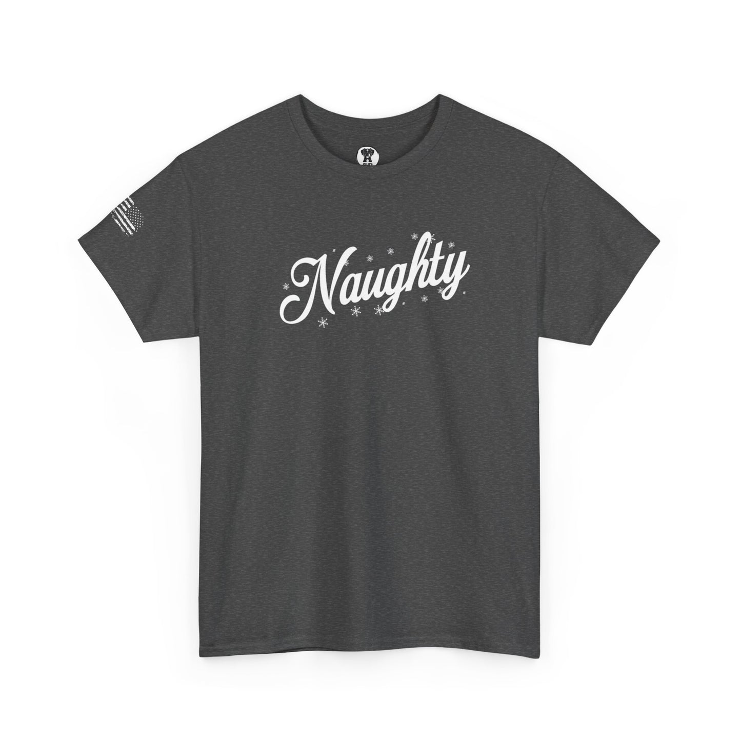 Ollie's: Holiday "Naughty" - 100% Cotton Graphic T-Shirt
