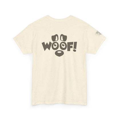 Ollie's: 'I Love Dogs Woof' - 100% Cotton T-shirt