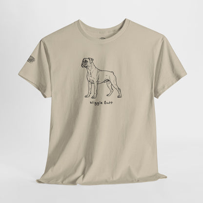 Ollie's: 'Wiggle Butt Dog'- 100% Cotton T-shirt