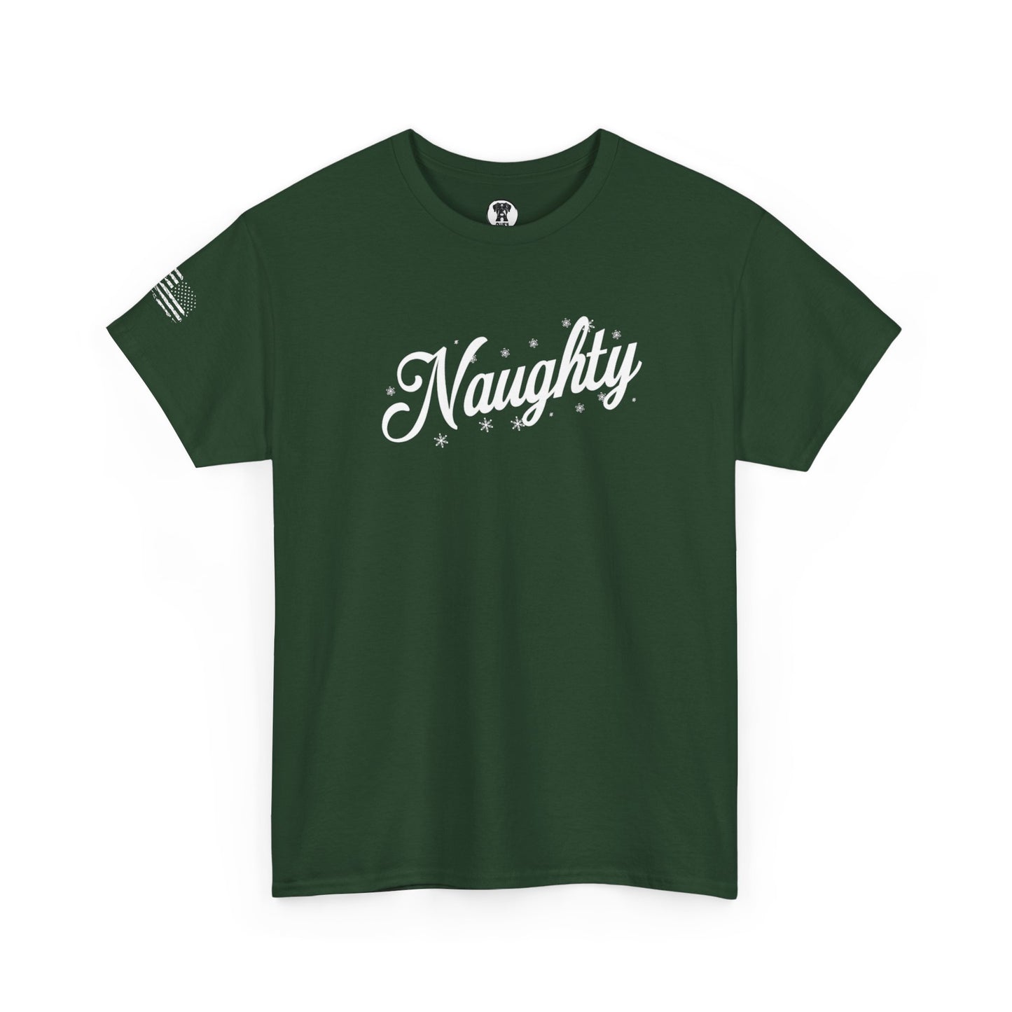 Ollie's: Holiday "Naughty" - 100% Cotton Graphic T-Shirt