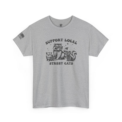 Ollie's: 'Support Local Street Cats' - 100% Cotton T-Shirt