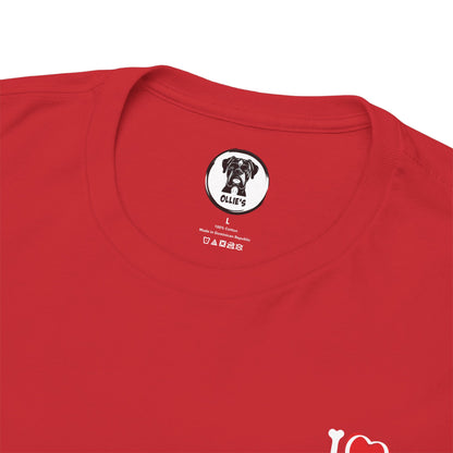 Ollie's: Peace Love Dogs T-Shirt, 100% Cotton