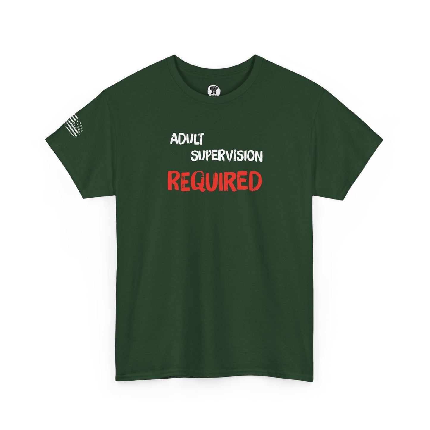 Ollie's: "Adult Supervision Required" - 100% Cotton Graphic T-Shirt