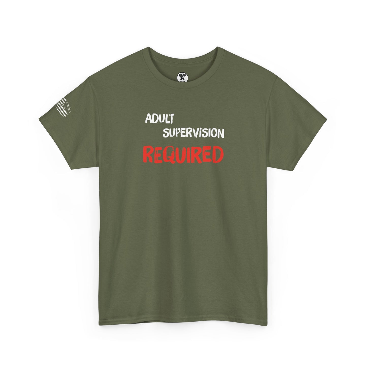 Ollie's: "Adult Supervision Required" - 100% Cotton Graphic T-Shirt