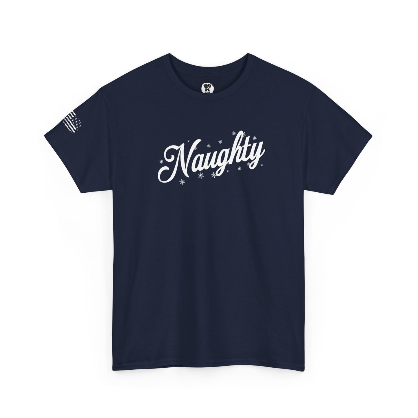 Ollie's: Holiday "Naughty" - 100% Cotton Graphic T-Shirt