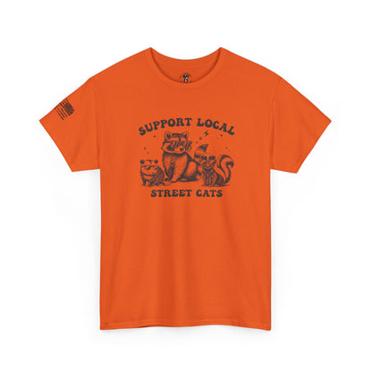 Ollie's: 'Support Local Street Cats' - 100% Cotton T-Shirt