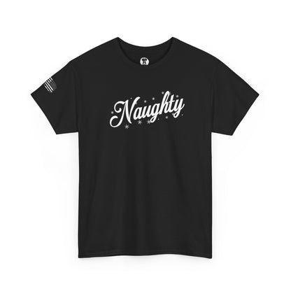 Ollie's: Holiday "Naughty" - 100% Cotton Graphic T-Shirt