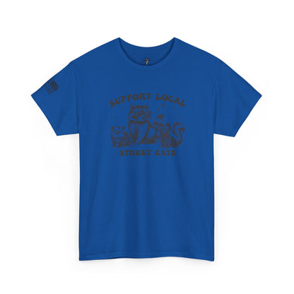Ollie's: 'Support Local Street Cats' - 100% Cotton T-Shirt