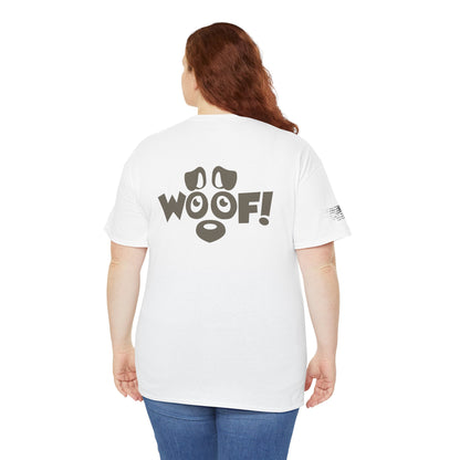 Ollie's: 'I Love Dogs Woof' - 100% Cotton T-shirt