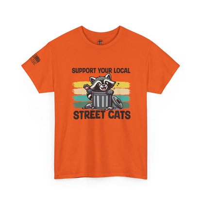 OIllie's: 'Support Your Local Street Cats' - 100% Cotton T-Shirt