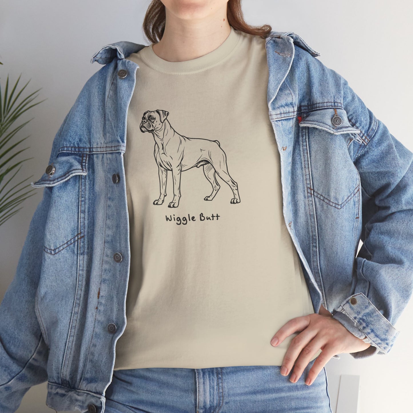 Ollie's: 'Wiggle Butt Dog'- 100% Cotton T-shirt