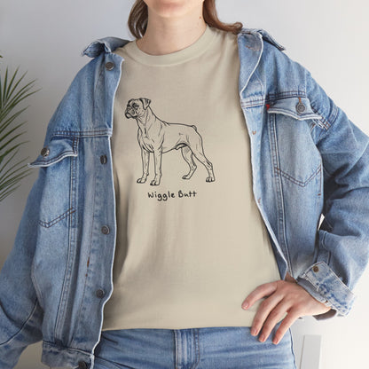 Ollie's: 'Wiggle Butt Dog'- 100% Cotton T-shirt