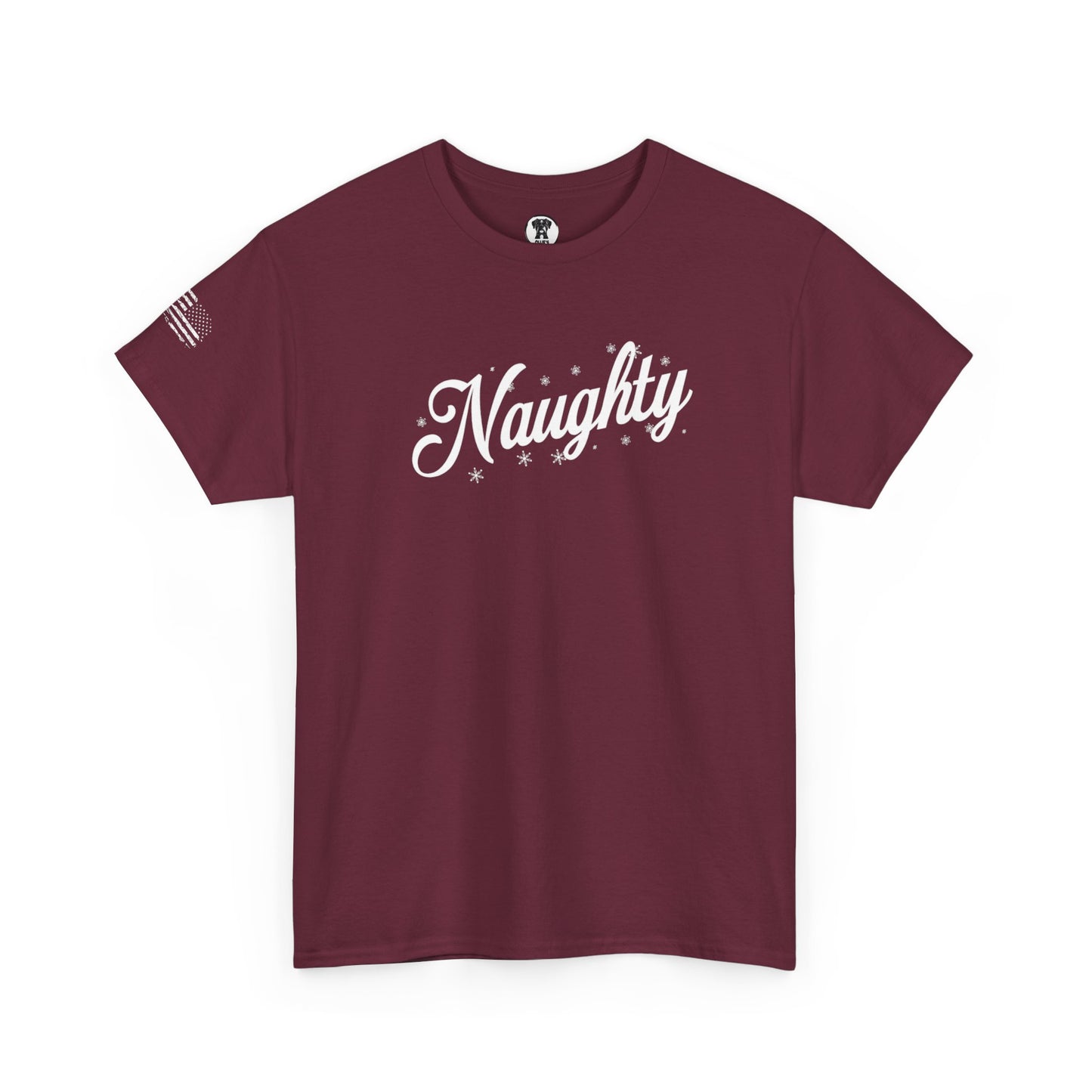 Ollie's: Holiday "Naughty" - 100% Cotton Graphic T-Shirt