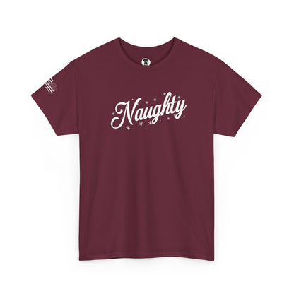Ollie's: Holiday "Naughty" - 100% Cotton Graphic T-Shirt