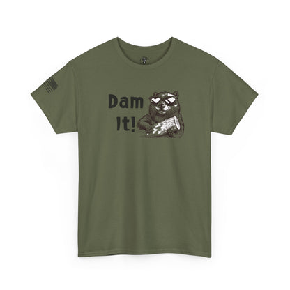 Ollie's: "Dam It!" - 100% Cotton Graphic T-Shirt