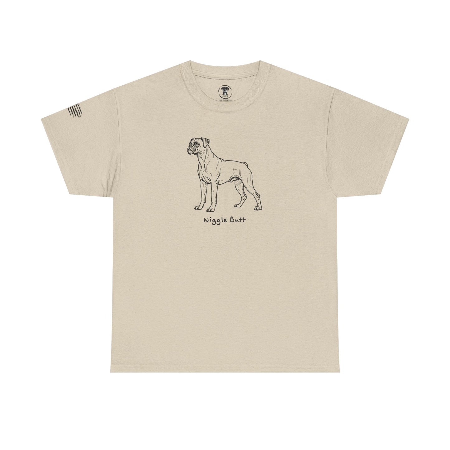 Ollie's: 'Wiggle Butt Dog'- 100% Cotton T-shirt
