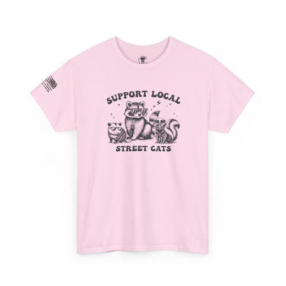 Ollie's: 'Support Local Street Cats' - 100% Cotton T-Shirt