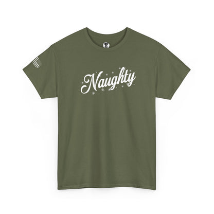Ollie's: Holiday "Naughty" - 100% Cotton Graphic T-Shirt