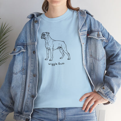 Ollie's: 'Wiggle Butt Dog'- 100% Cotton T-shirt