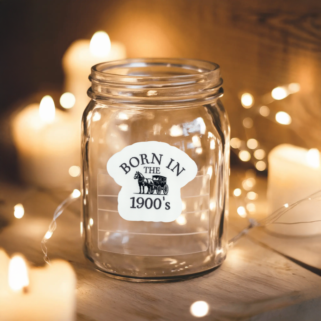 Born in the 1900's Durable vinyl die-cut Sticker