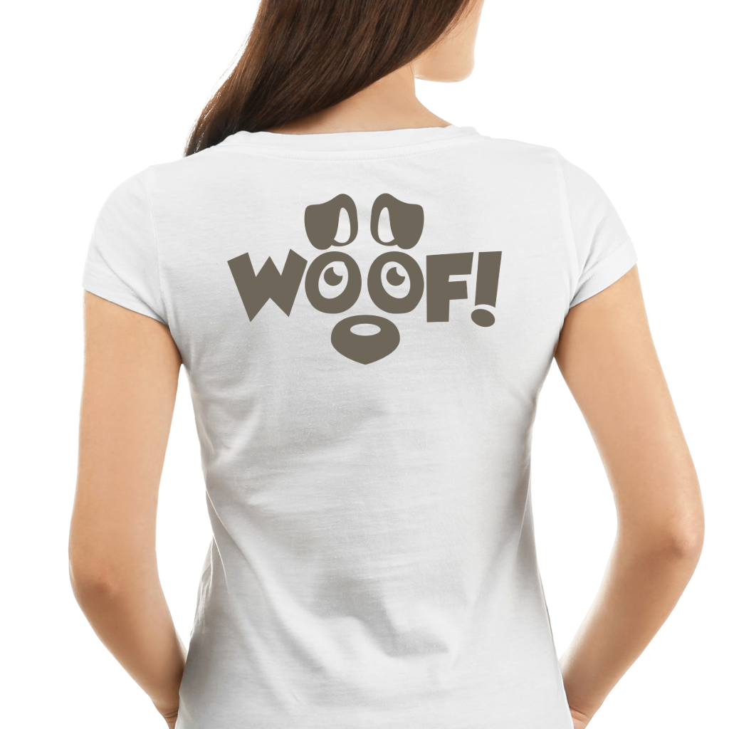Ollie's: 'I Love Dogs Woof' - 100% Cotton T-shirt