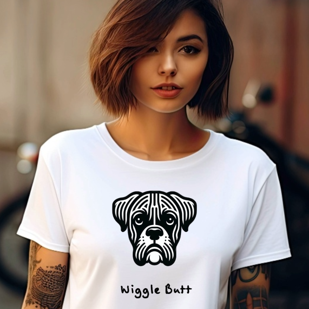 Ollie's: 'Wiggle Butt'- 100% Cotton T-shirt