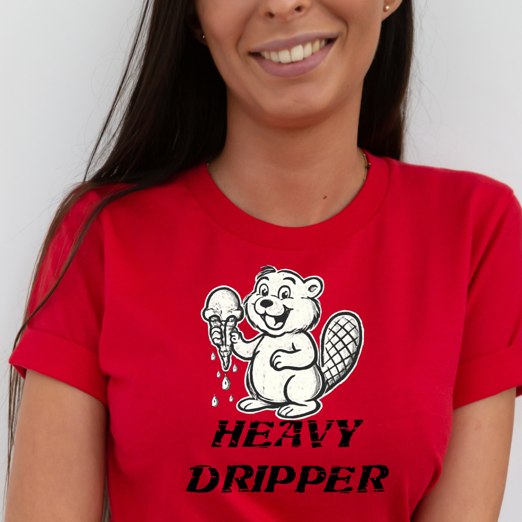Ollie's: "Heavy Dripper" - 100% Cotton Graphic T-Shirt