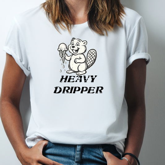 Ollie's: "Heavy Dripper" - 100% Cotton Graphic T-Shirt