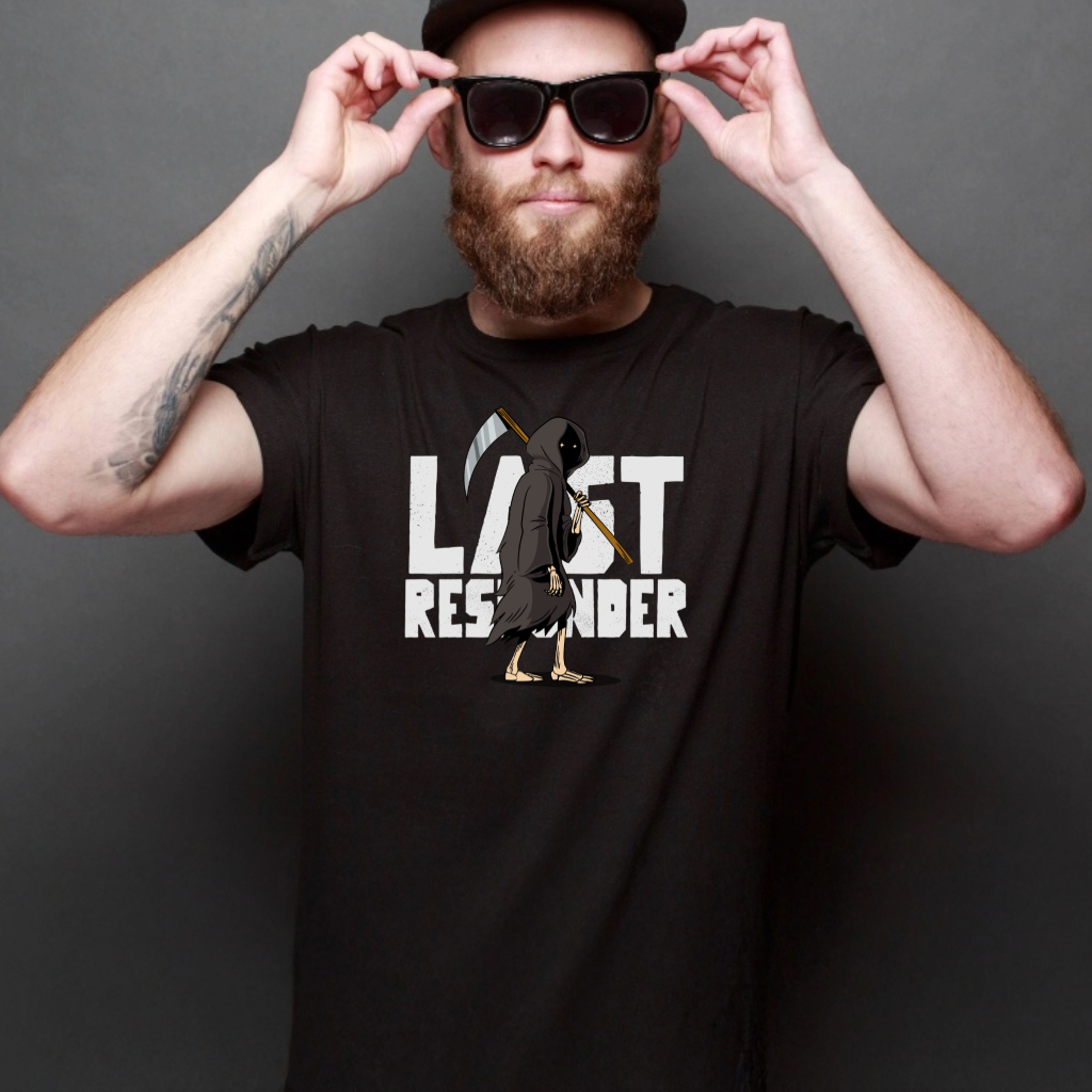 Ollie's: "Last Responder" - 100% Cotton Graphic T-Shirt