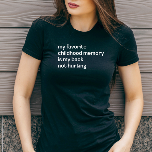 Ollie's: "Childhood Memory" - 100% Cotton Graphic T-Shirt