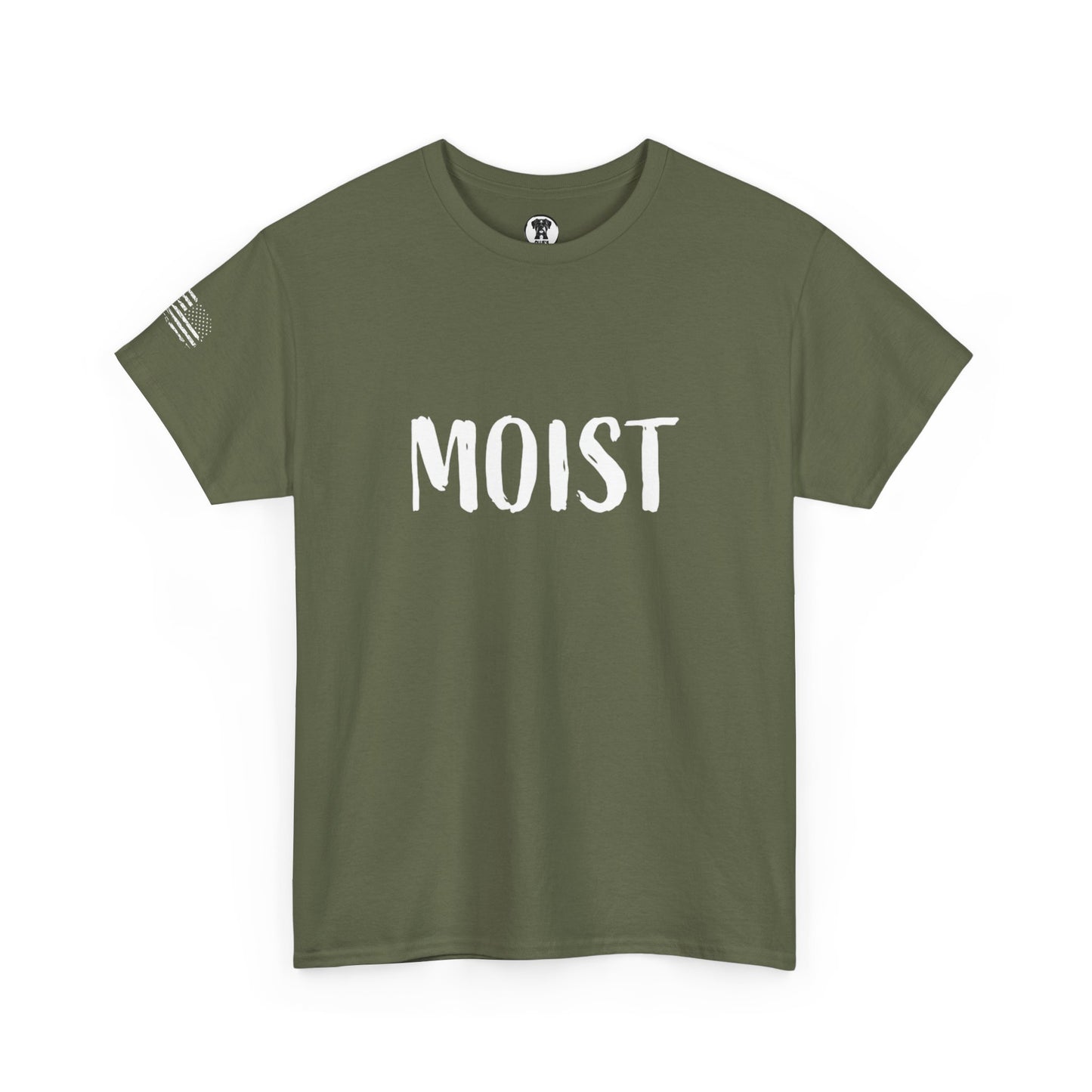 Ollie's: 'Moist' - 100% Cotton Graphic T-Shirt