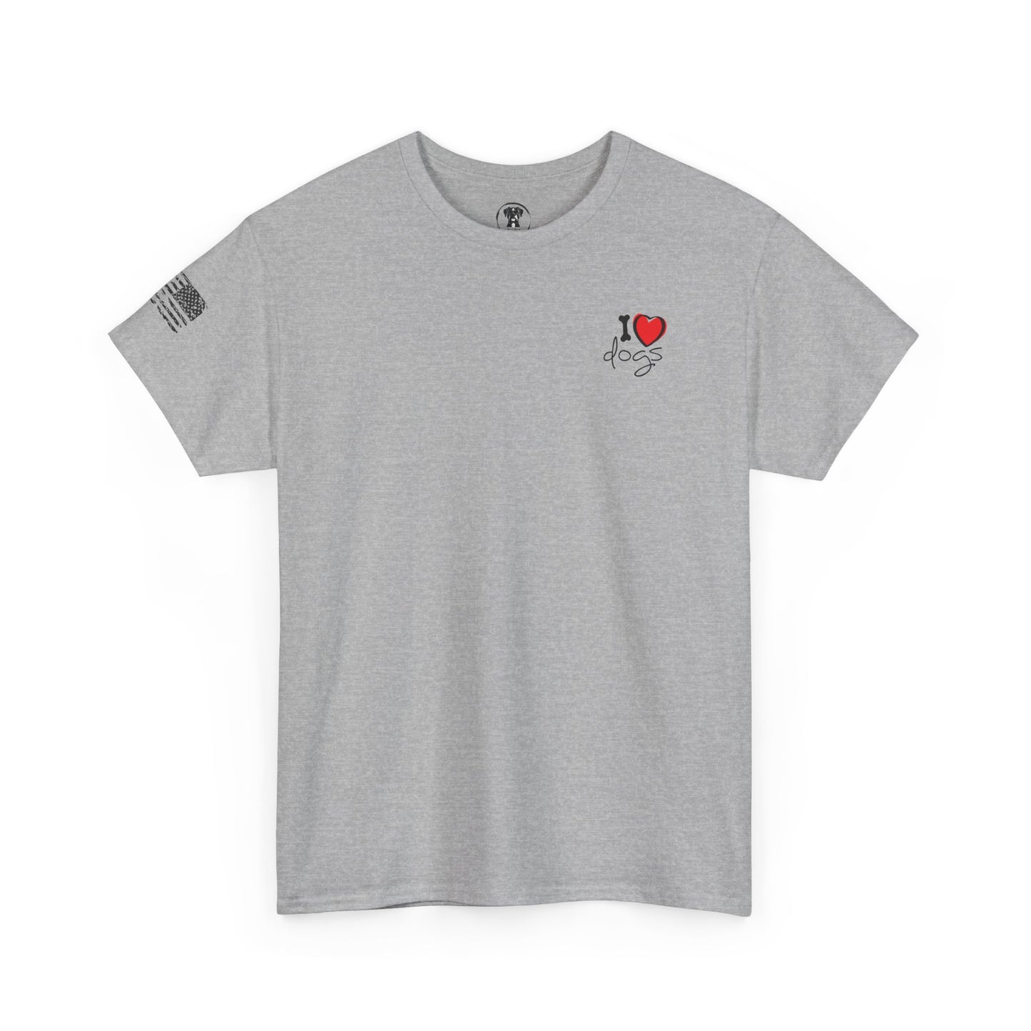 Ollie's: Peace Love Dogs T-Shirt, 100% Cotton