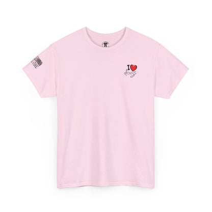 Ollie's: Peace Love Dogs T-Shirt, 100% Cotton