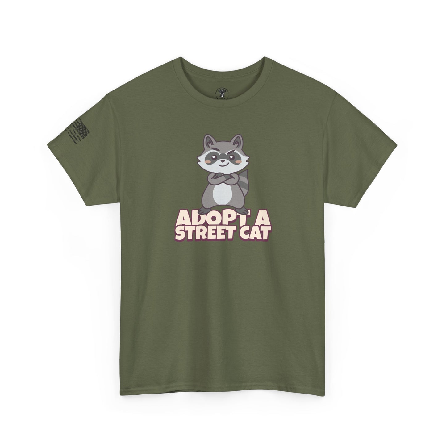 Ollie's: "Adopt a Street Cat" - 100% Cotton Graphic T-Shirt