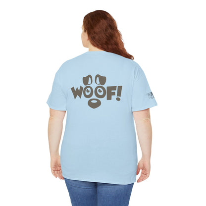 Ollie's: 'I Love Dogs Woof' - 100% Cotton T-shirt