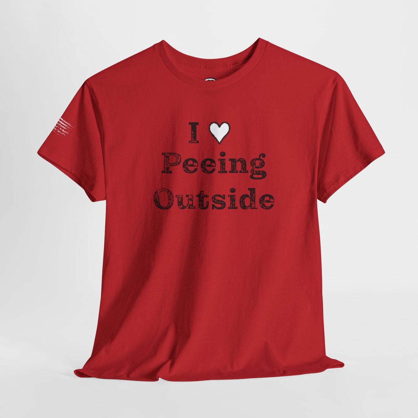 Ollie's: 'I Love Peeing Outside' - 100% Cotton T-shirt