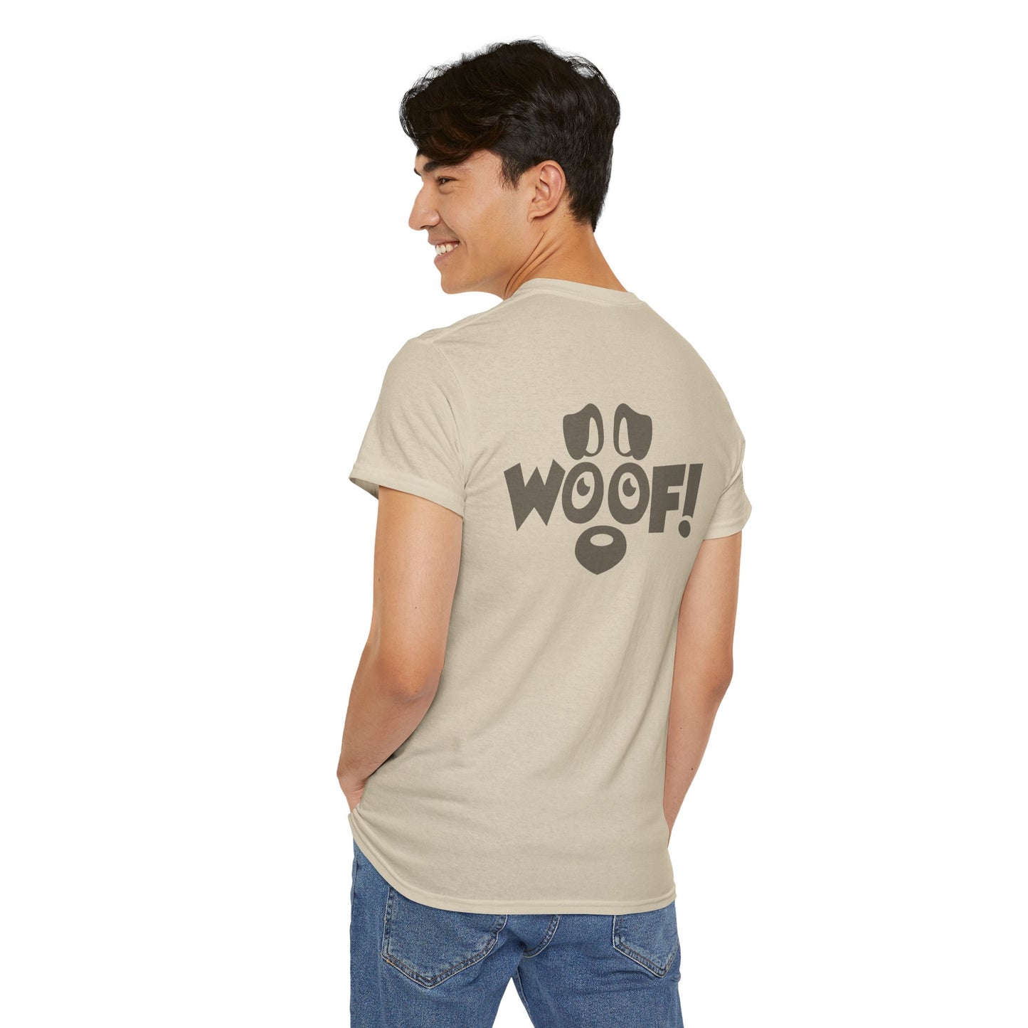 Ollie's: I Love Dogs Woof T Shirt - 100% Cotton