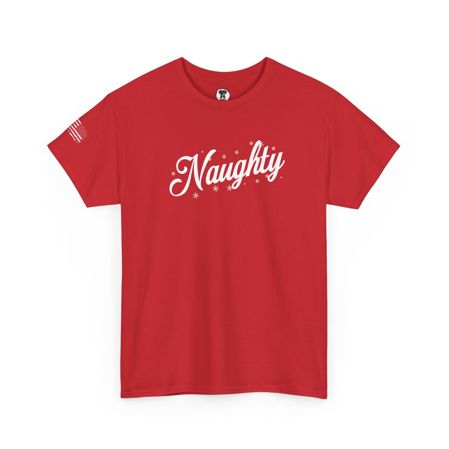 Ollie's: Holiday "Naughty" - 100% Cotton Graphic T-Shirt