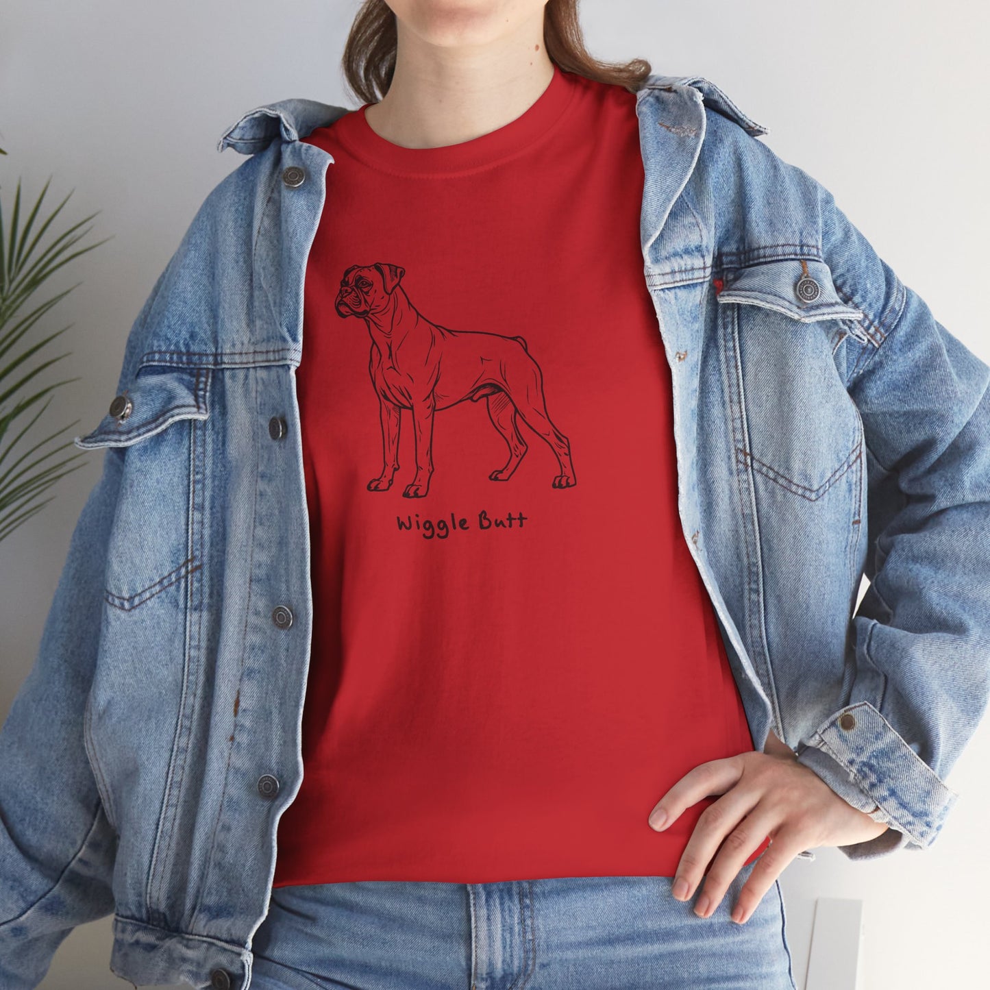 Ollie's: 'Wiggle Butt Dog'- 100% Cotton T-shirt