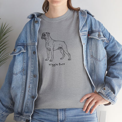 Ollie's: 'Wiggle Butt Dog'- 100% Cotton T-shirt