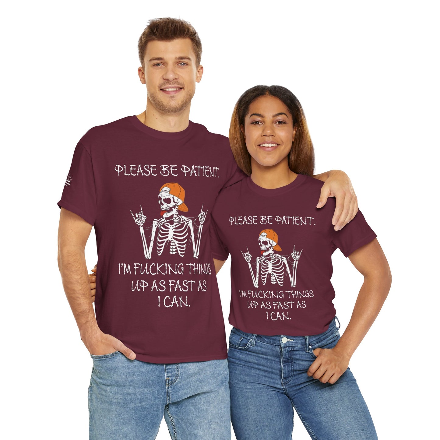 Ollie's: Please Be Patient - 100% Cotton T-shirt