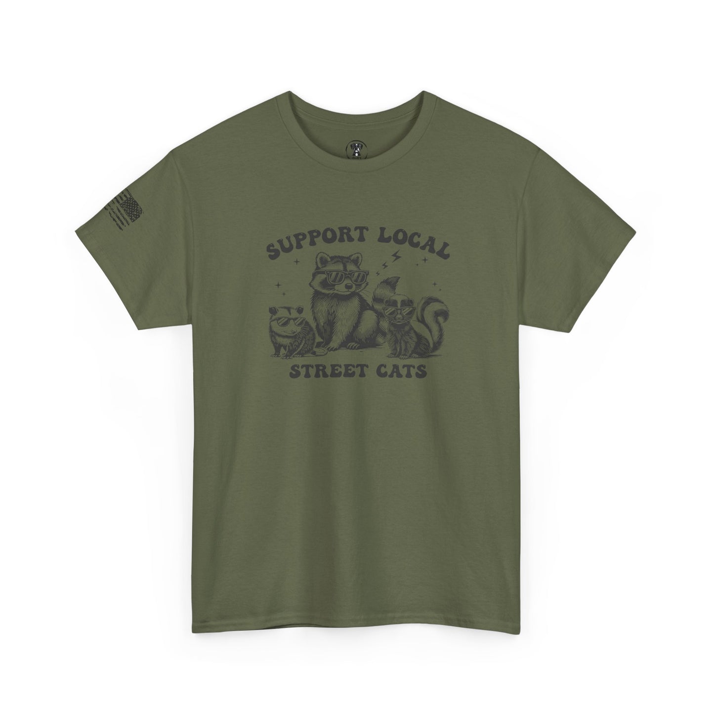 Ollie's: 'Support Local Street Cats' - 100% Cotton T-Shirt