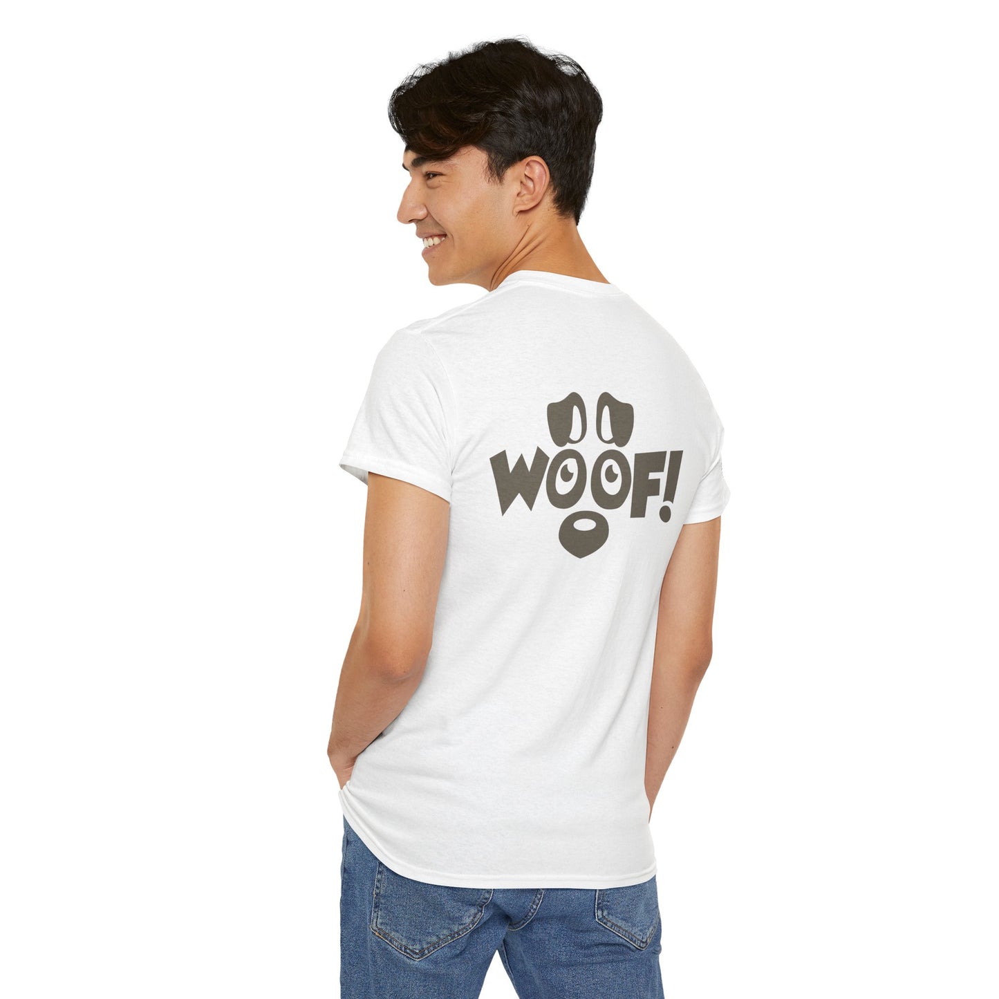 Ollie's: I Love Dogs Woof T Shirt - 100% Cotton