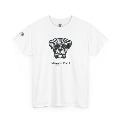 Ollie's: Wiggle Butt T-Shirt - Boxer Dog, 100% Cotton